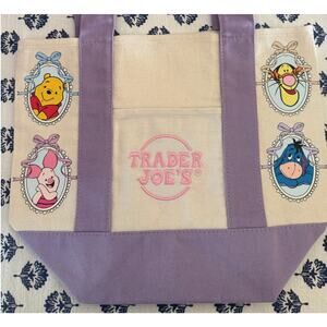 Disney Winnie The Pooh Purple Cooquette Custom Made Trader Joes Mini Tote